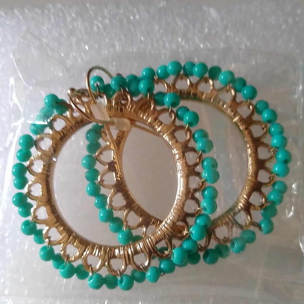 Open Disc Hoop Earrings